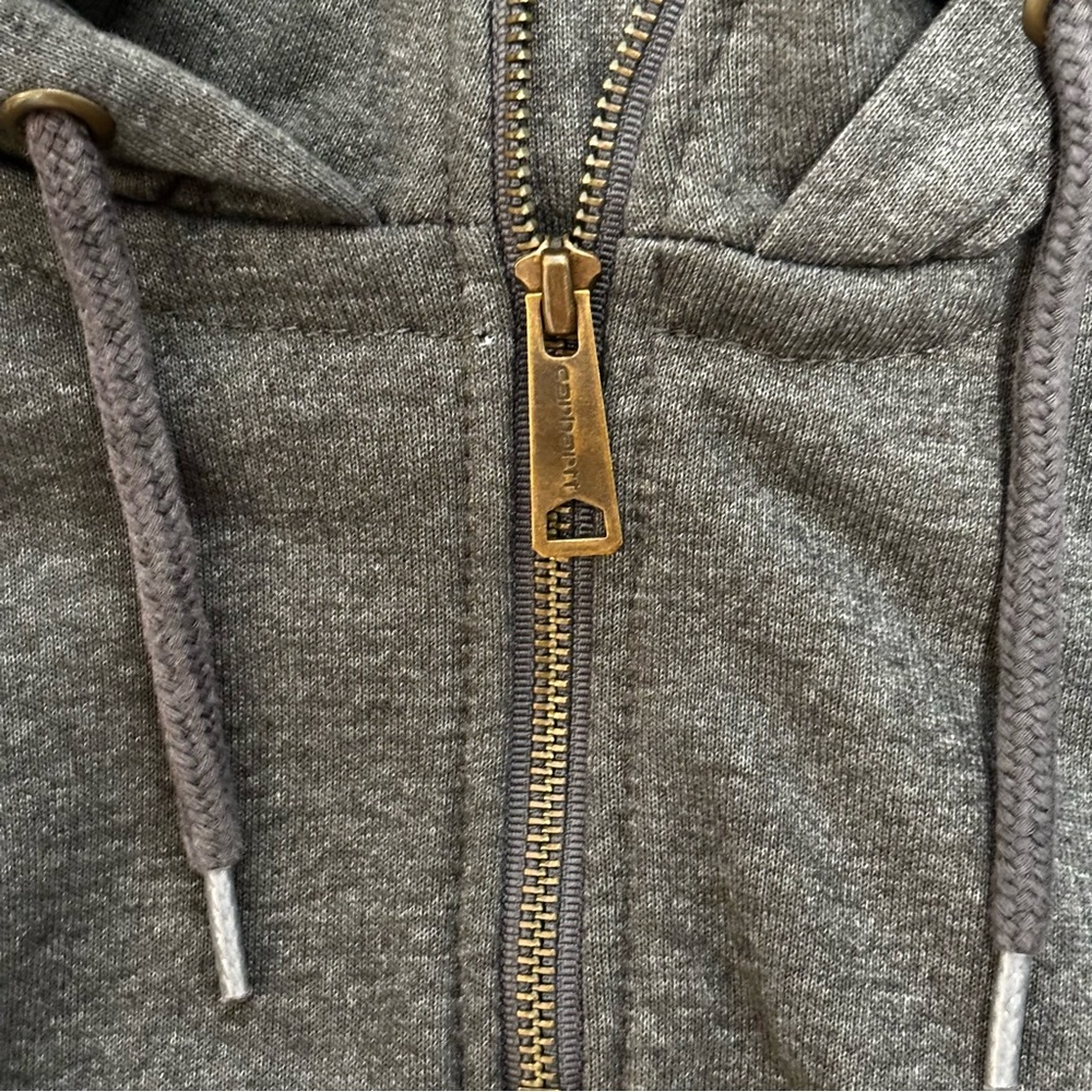 Carhartt Gray Men’s Rain Defender Quarter Zip Sweatshirt Size Large - Picture 7 of 8
